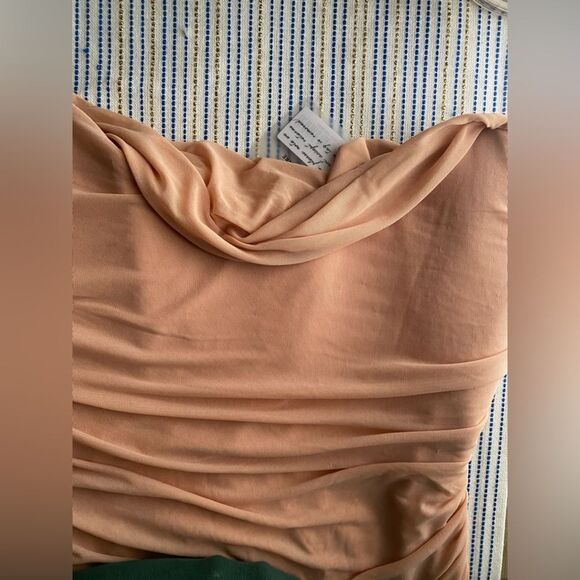 Oh Polly nude draped strapless dress size 10 New - Picture 9 of 16